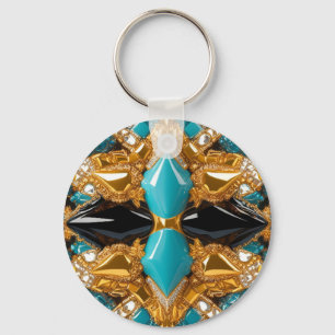 Keychain with Bahamas Colours Design