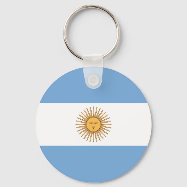 Keychain with Flag of Argentina (Front)