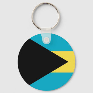 Keychain with Flag of Bahamas
