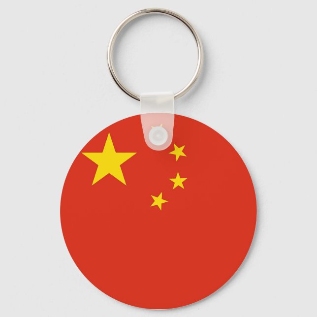 Keychain with Flag of China (Front)