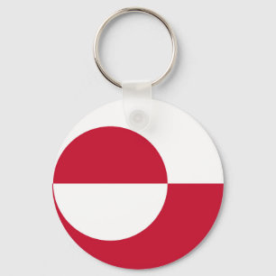 Keychain with Flag of Greenland