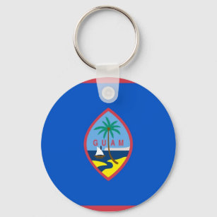 Keychain with Flag of Guam