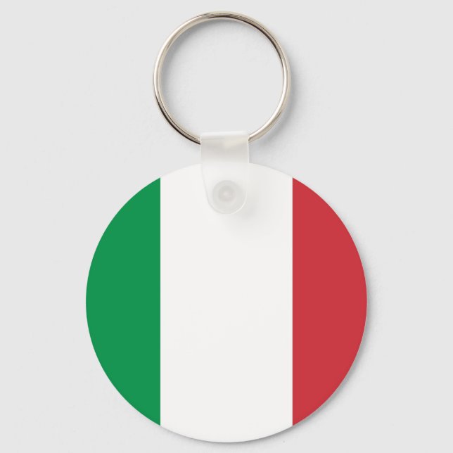 Keychain with Flag of Italy (Front)