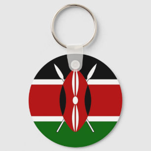 Keychain with Flag of Kenya