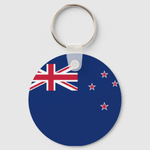Keychain with Flag of New Zealand