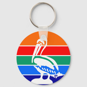 Keychain with Flag of St. Petersburg