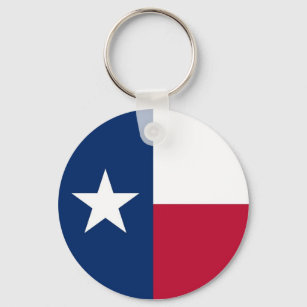 Keychain with Flag of Texas State