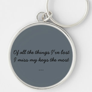 keychain with funny message