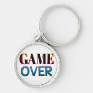 Keychain with "Game Over" in bold, colourful lette