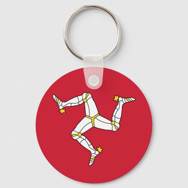 Keychain with Isle of Man Flag, United Kingdom (Front)