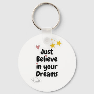 Keychain with motivate sentence