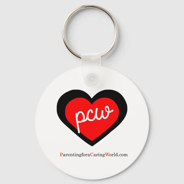 Keychain with Parenting for a Caring World logo (Front)