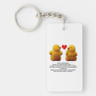 Keychain "Yellow Poussin" - Cute and fun