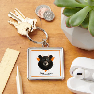 Keychain-Yellowstone Bear Key Ring