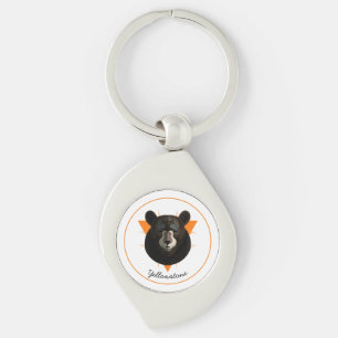 Keychain-Yellowstone Bear Key Ring