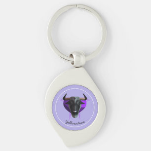 Keychain-Yellowstone Buffalo Key Ring
