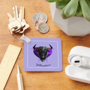 Keychain-Yellowstone Buffalo Key Ring