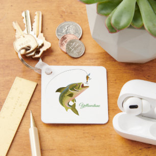 Keychain-Yellowstone Fishing Key Ring