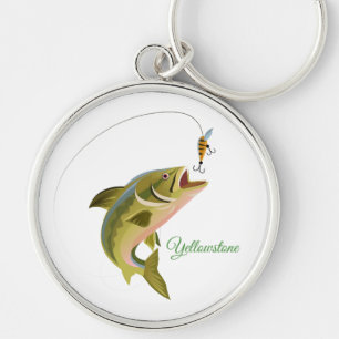 Keychain-Yellowstone Fishing Key Ring