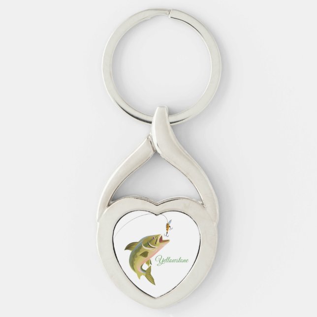 Keychain-Yellowstone Fishing Key Ring (Front)