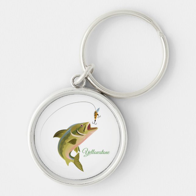 Keychain-Yellowstone Fishing Key Ring (Front)