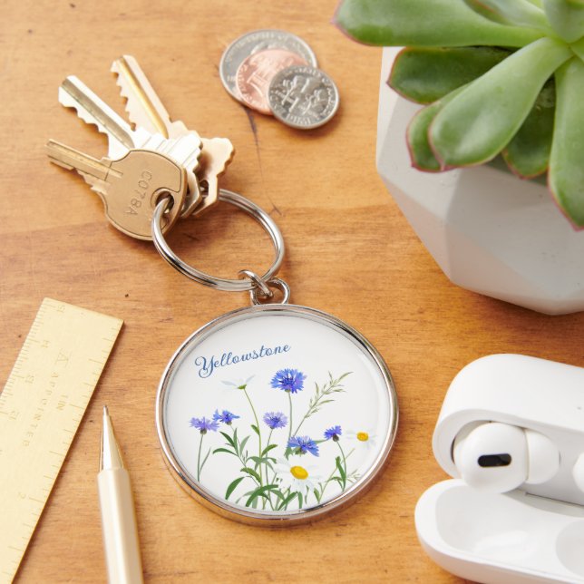 Keychain-Yellowstone Wildflowers Key Ring (Desk)