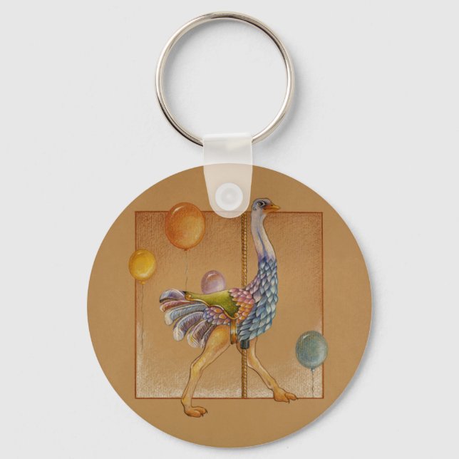 Keychains - Carousel Ostrich (Front)