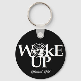 Keychains The Earth is Flat Woke Up White Portachi
