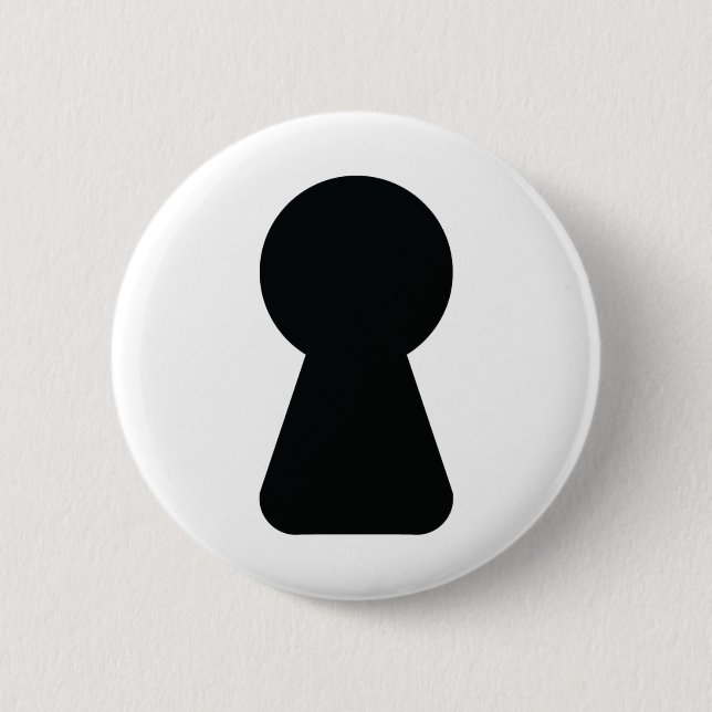 KEYHOLE 6 CM ROUND BADGE (Front)