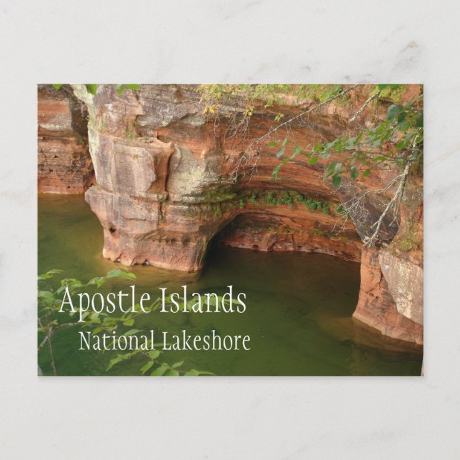 Keyhole Arch, Apostle Islands National Lakeshore Postcard (Front)
