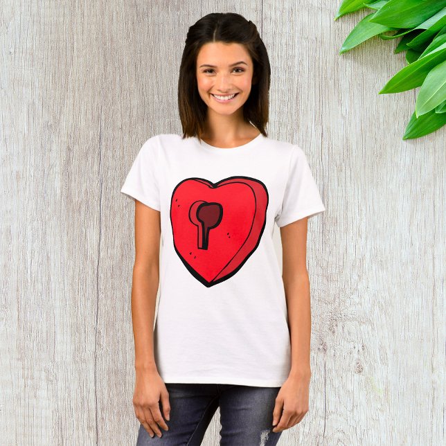 Keyhole Heart T-Shirt (Creator Uploaded)