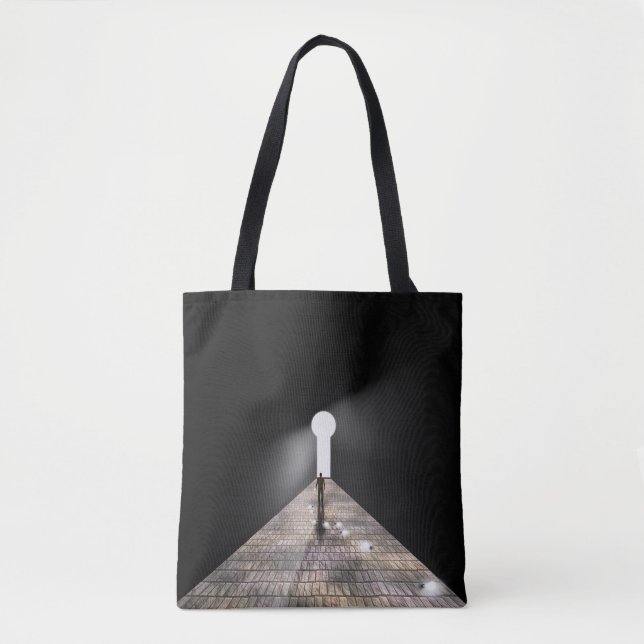 Keyhole in space tote bag (Front)