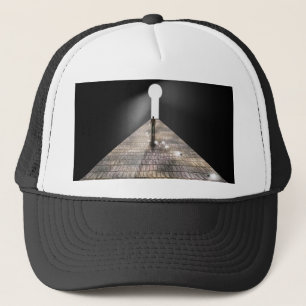 Keyhole in space trucker hat