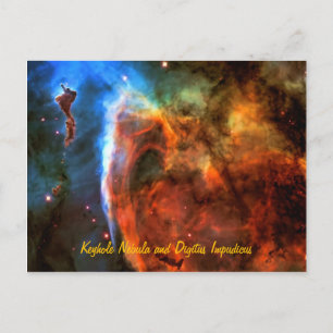 Keyhole Nebula and Digitus Impudicus Postcard