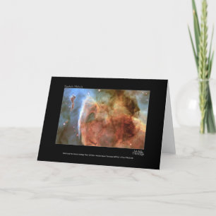 Keyhole Nebula Hubble Telescope Photo Card