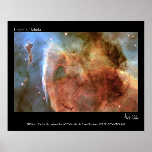 Keyhole Nebula Hubble Telescope Photo Poster (Front)