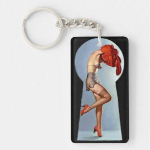 Keyhole Pin Up Key Ring