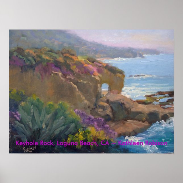 Keyhole Rock, Laguna Beach, CA ~ Kathleen Robison Poster (Front)