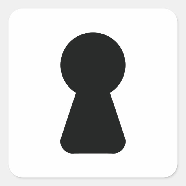 KEYHOLE SQUARE STICKER (Front)