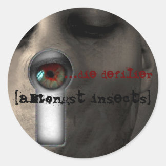 [keyhole sticker] classic round sticker