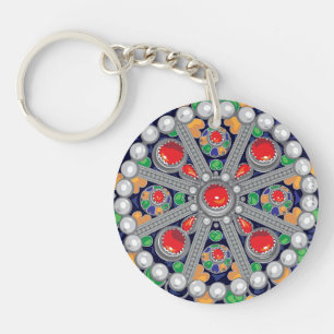 Keyring Amazigh kabyle jewel pattern