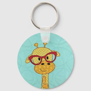 Keyring - Bookworm Giraffe