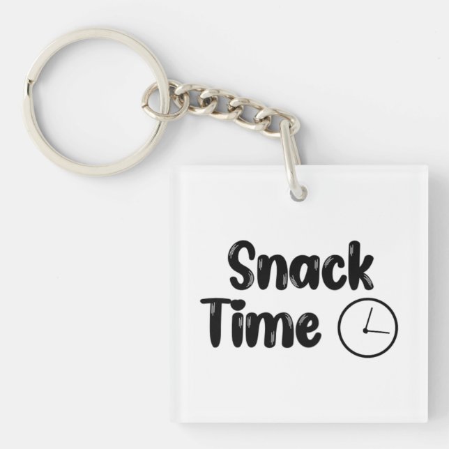 Keyring design with snack time (Front)