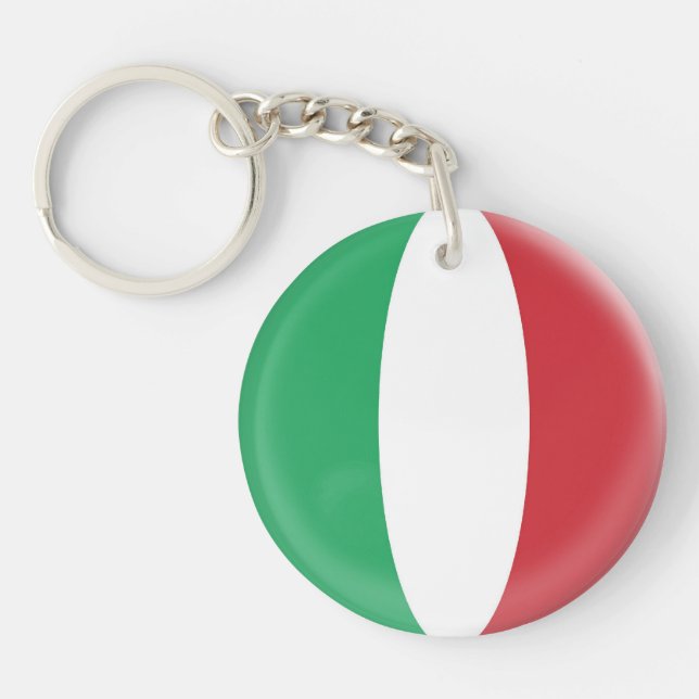 Keyring Italy Italian flag (Front)
