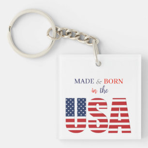 Keyring - Made & Born in the USA