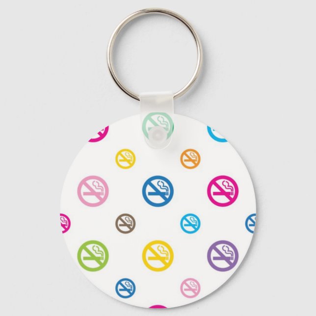 keyring_No smoking_w Key Ring (Front)