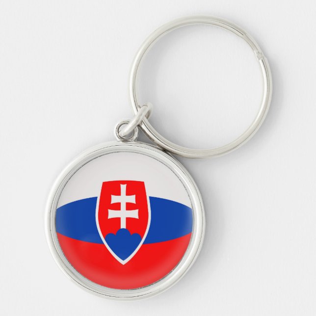 Keyring Slovakia Slovak flag (Front)