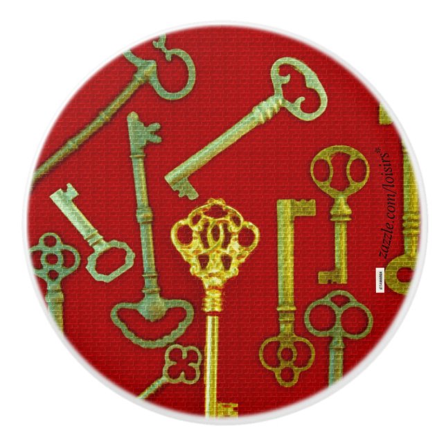 Keys Ceramic Knob (Front)