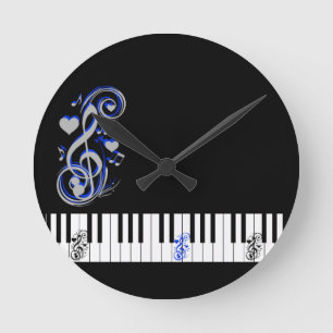 Key's Lof Love_ Round Clock
