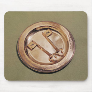 Keys of Ghent on a plate Mouse Pad